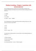 Medical Assisting - Chapter 1 questions with correct answers
