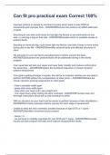 Can fit pro practical exam Correct 100&percnt;