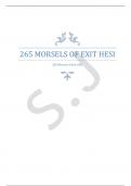 265 MORSELS OF EXIT HESI GOODNESS TB
