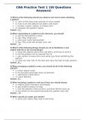 CNA Practice Test 1 &lpar;50 Questions Answers&rpar;