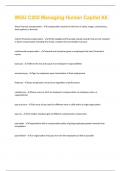 Bundle for WGU C202 Managing Human Capital&comma; tests compilation &vert; everything you need&vert; verified