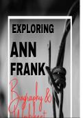 Exploring Anne Frank: Two Tones of Biographies & Worksheet Package with Answers