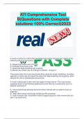 ATI Comprehensive Test B&lpar;Questions with Complete solutions 100&percnt; Correct&rpar;2023