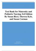 Maternity and Pediatric Nursing 3rd Edition.