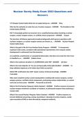 Nuclear Surety Study Exam 2023 Questions and Answers