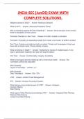 JNCIA-SEC &lpar;JunOS&rpar; EXAM WITH  COMPLETE SOLUTIONS&period;