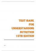 TEST BANK FOR UNDERSTANDING NUTRITION, 15TH EDITION, ELLIE WHITNEY, SHARON RADY ROLFES