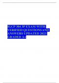 IGCP 304 3P EXAM WITH VERIFIED QUESTIONS AND ANSWERS UPDATED 2023 GRADED A+