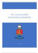 NTL 110, 111, 112 Exam Summary Section B