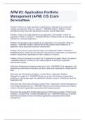 APM &num;3&colon; Application Portfolio Management &lpar;APM&rpar; CIS Exam ServiceNow