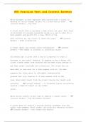 HUD Practice Test and Correct Answers