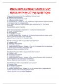 JNCIA 100&percnt; CORRECT EXAM STUDY  GUIDE WITH MULTIPLE QUESTIONS&comma;RATED A