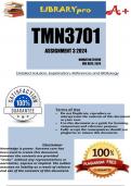 TMN3701 Assignment 3 (COMPLETE ANSWERS) 2024