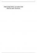 Implementing Automated Software Testing 2023