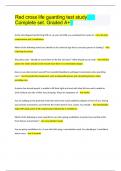 Red cross life guarding test study&Tab; Complete set&period; Graded A&plus;&vert; 2023&sol;2024 update 
