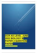 OCR AS LEVEL JUNE 2022 BIOLOGY B PAPER 2 QUESTION PAPER