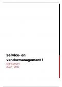 Service- en vendormanagement 1 - alle leerstof uit de slides