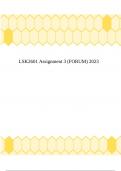 LSK2601 Assignment 3 (FORUM) 2023.