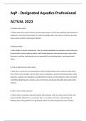 AqP -  Actual Designated Aquatics Professional 2023
