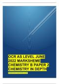 VALUE PACK FOR OCR AS LEVEL JUNE 2022 CHEMISTRY AND BIOLOGY PAPER 2  QUESTION PAPER AND MARKSHEME