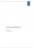 Summary european history vub