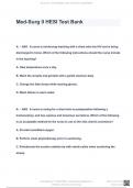 Med-Surg II HESI Test Bank | 2023  QUESTIONS & ANSWERS ( A+ GRADED 100% VERIFIED) 