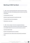 Med-Surg II HESI Test Bank &vert; 2023  QUESTIONS & ANSWERS &lpar; A&plus; GRADED 100&percnt; VERIFIED&rpar; 