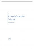 Computer Science OCR A level Paper 1- Summary &lpar;Full spec&rpar;