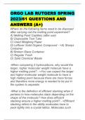ORGO LAB RUTGERS SPRING 2023/61 QUESTIONS AND ANSWERS (A+)