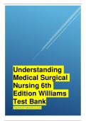 Understanding Medical Surgical Nursing 6th Edition Williams Test Bank