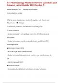 ATI PHARMACOLOGY 2019 B EXAM STUDY GUIDE WITH QUESTIONS & ANSWERS &lpar;VERIFIED&rpar;&comma; ATI Pharmacology 2019 B REVISED Exam Question and Answers&comma; ATI Pharmacology Proctor 2019 Correct Questions And Answers & ATI Pharmacology Proctored Review Questions and Answers 