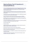 Signing Notary Test &num;1 Questions & Answers&lpar;RATED A&rpar;