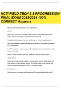 NCTI FINAL EXAMS: STUDY BUNDLE PROGRESSION FIELD TECH 2-3/ 3-4/ 2-3/ TEST EXAMS| LATEST UPDATE 2023/ 2024|COMPLETE SOLUTIONS