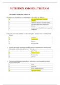 NUTRITION AND HEALTH EXAM