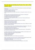 PRAXIS 5354 Special Education Practice Test &lpar;with verified solutions 100&percnt;&rpar;
