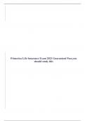 Primerica Life Insurance Exam 2023 Guaranteed Pass,you should study this