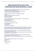 EMD RECERTIFICATION TEST PREPARATION NEW MATERIAL GUIDE