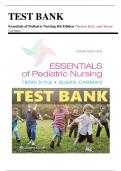  Essentials of Pediatric Nursing 4th Edition Kyle Test Bank Chapter 1-24 | Complete A+ Guide