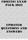 COM3701 EXAM PACK 2023