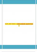 NUR&lowbar;699 WEEK 4 DISCUSSION QUESTION 1