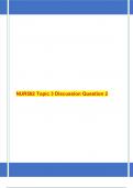 NUR502 Topic 3 Discussion Question 2