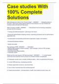 Case studies With 100% Complete Solutions