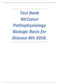 Test Bank McCance Pathophysiology Biologic Basis for Disease 8th 2018&period;&period;pdf