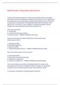 AANP Practice 75 Questions with Answers&comma;100&percnt; CORRECT