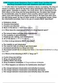 CADC Practice Exam Questions &lpar;Test 1&rpar;&sol; CADC Exam Certified Alcohol  and Drug Counselor Exam with Questions and 100&percnt; Correct