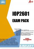 IOP2601 Exam Pack 2024