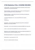 C784 Statistics FULL COURSE REVIEW&vert;2023 LATEST UPDATE&vert;GUARANTEED SUCCESS