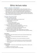 Exam Summary - Psychological Ethics (SOW-PSB3AS30E)