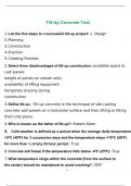 Tilt-Up Concrete Test new update 2023 answered 100&percnt;