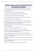 MBLEX Study Guide- PRACTICE TEST A&plus; Review Test 2023